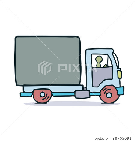 Truck with trailer illustration Truck with trailer illustration 38705091