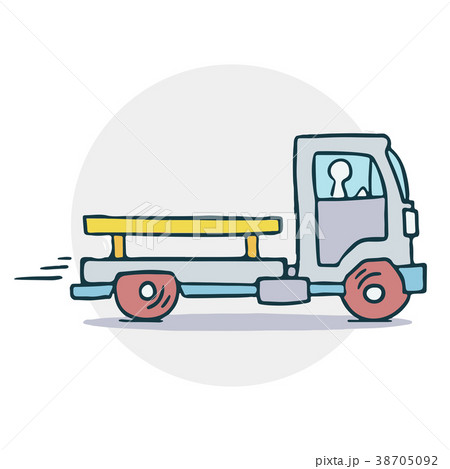 Truck with trailer illustration Truck with trailer illustration 38705092