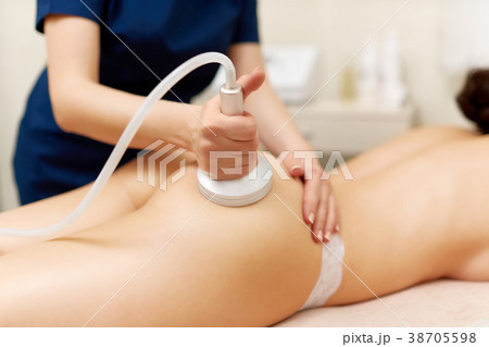 Hardware cosmetology. Young woman getting rf 38705598