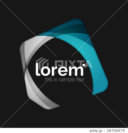 Clean professional business emblem, abstract 38706979