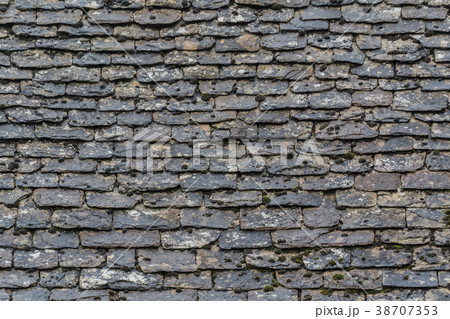 英国　イギリス　家の屋根　瓦 38707353