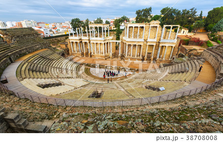 Old Roman Theatre in Merida, Spain Old Roman Theatre in Merida, Spain 38708008