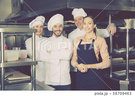 Team of restaurant staff 38709463