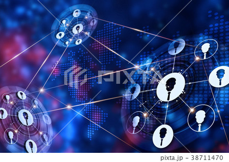 Technology business global network connection Technology business global network connection 38711470