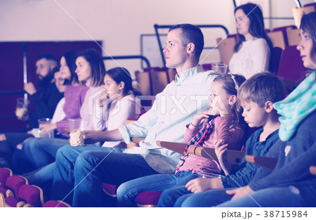 Positive group expecting movie to begin Positive group expecting movie to begin 38715984
