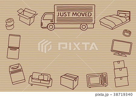 引越しの挨拶状（はがきサイズ） 38719340