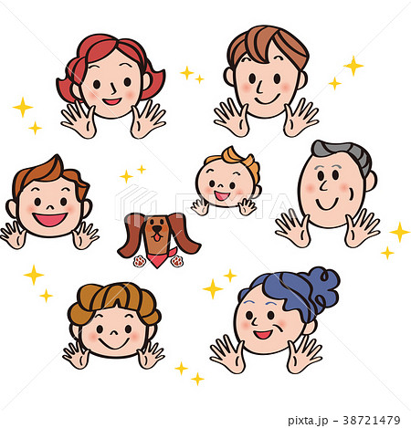 手がピカピカ家族 38721479