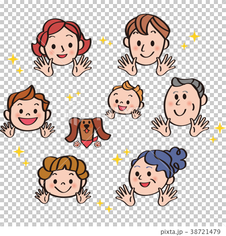 手がピカピカ家族 38721479