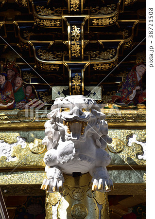 日光東照宮陽明門の白い唐獅子 38721508