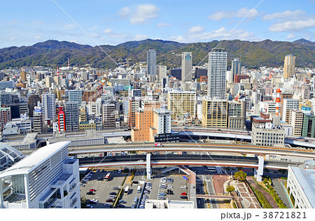 神戸の街並みの写真素材