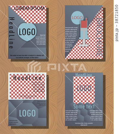 Blue annual report brochure flyer design template Blue annual report brochure flyer design template 38721850