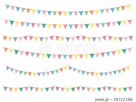 素材-かわいいガーランド 38722386