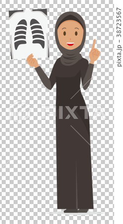 Arab women in national costumes have x-ray pictures 38723567