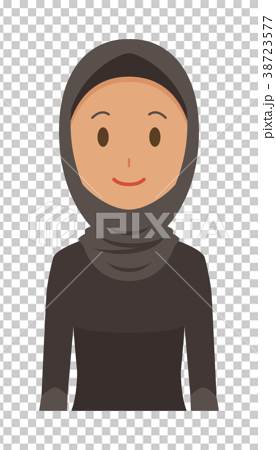 民族衣装を着たアラブの女性のイラスト素材