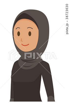 民族衣装を着たアラブの女性が歩いている 38723630