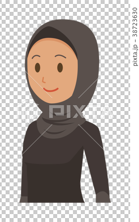 民族衣装を着たアラブの女性が歩いている 38723630