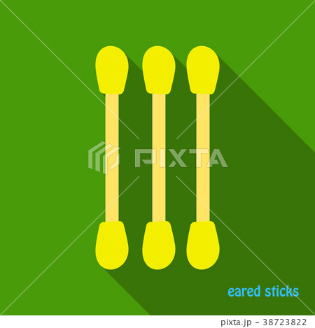 Realistic cotton ear swab set. Vector illustration 38723822