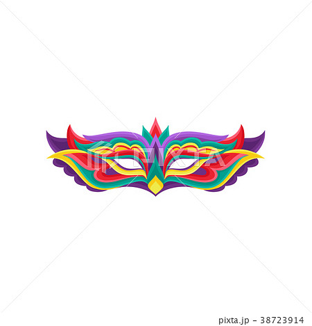 Bright colored mask for masquerade costume Bright colored mask for masquerade costume 38723914