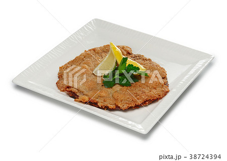 Layout for menu. Chopped meat in breading Layout for menu. Chopped meat in breading 38724394