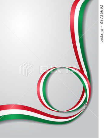 Hungarian flag wavy background. Vector Hungarian flag wavy background. Vector 38726692