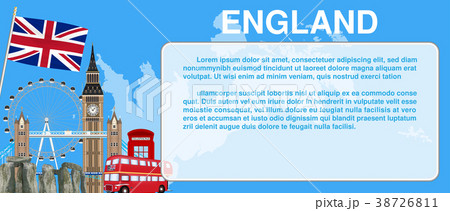 England travel landmark template card banner vecto England travel landmark template card banner vecto 38726811