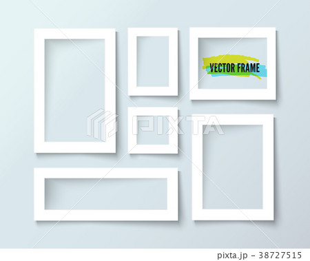 Photo frame collection realistic vector 38727515
