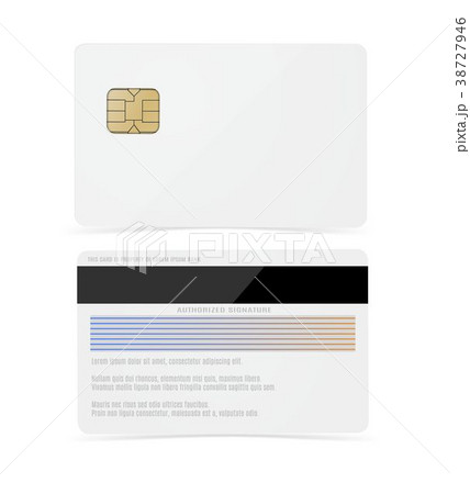 White bank card blank. Vector Mock up for White bank card blank. Vector Mock up for 38727946