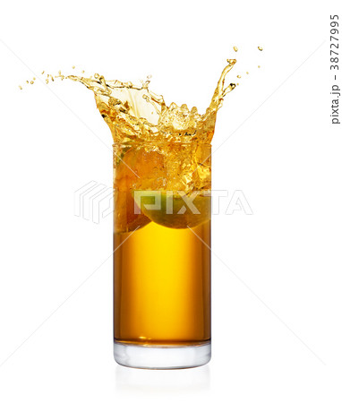 glass of splashing apple juice glass of splashing apple juice 38727995