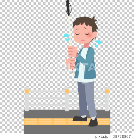 拿著一根白色藤莖的人 38728867