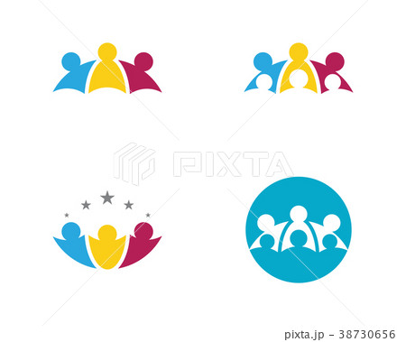 Community care Logo template vector icon Community care Logo template vector icon 38730656