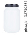 Whey white container empty design label isolated  38730862