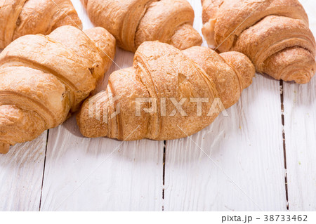 French traditional breakfast croissant 38733462