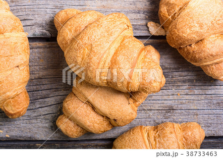 French traditional breakfast croissant French traditional breakfast croissant 38733463