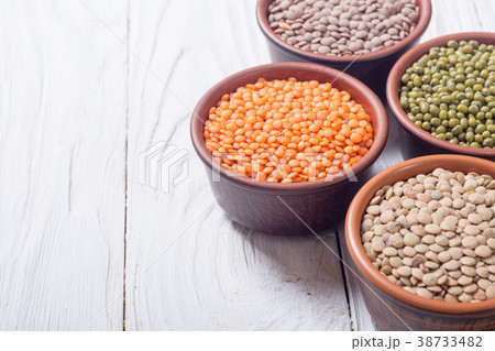 Mix of colorful lentil 38733482
