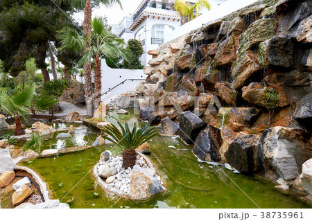 Decorative waterfall outdoors Decorative waterfall outdoors 38735961