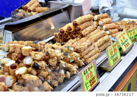 明洞の屋台料理 38736217