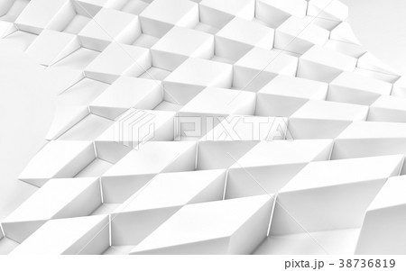 Abstract white geometric background. 3 D render Abstract white geometric background. 3 D render 38736819