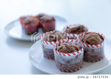 手作りマフィン ブツ撮りの写真素材