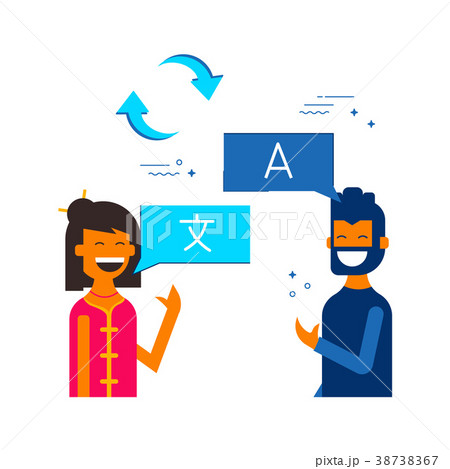 Friends translating online social media chat Friends translating online social media chat 38738367