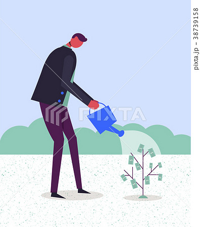 Vector business concept illustration. Stylized 38739158