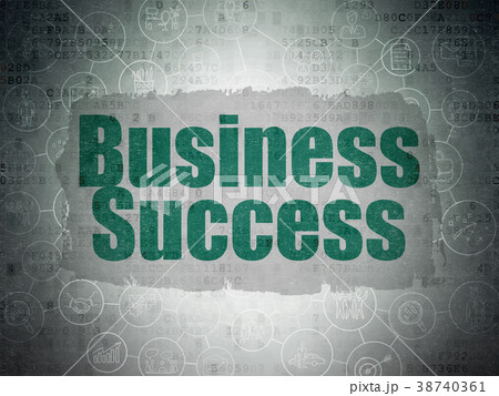 Finance concept: Business Success on Digital Data 38740361