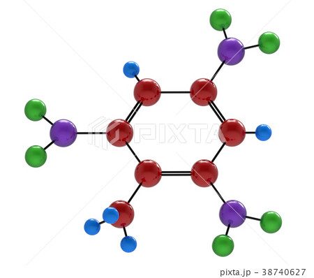 Molecule of trinitrotoluene Molecule of trinitrotoluene 38740627
