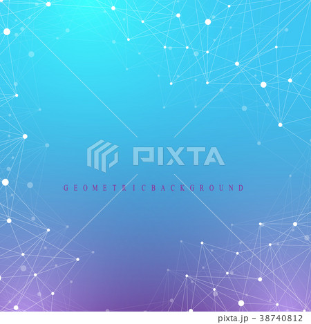 Geometric graphic background communication. Big 38740812