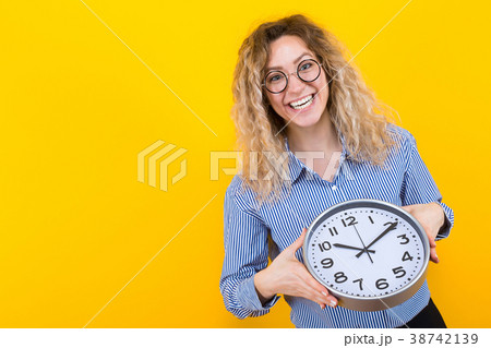 Woman in shirt with clocks 38742139
