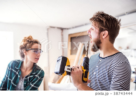 Small business of a young couple. Small business of a young couple. 38743444