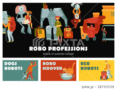 Robots Horizontal Banners  38743539