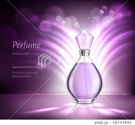 Perfume Product Advertising Realistic Compositionのイラスト素材 38743893 Pixta