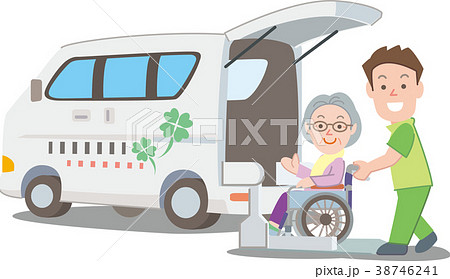 介護デイケア車椅子01 38746241