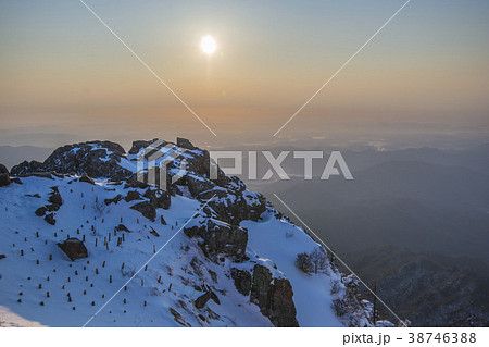 智異山 風景 冬 38746388