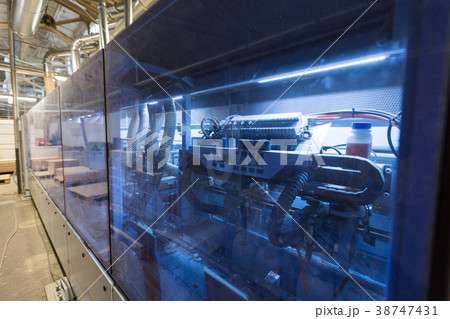 machine at woodworking plant shop 38747431